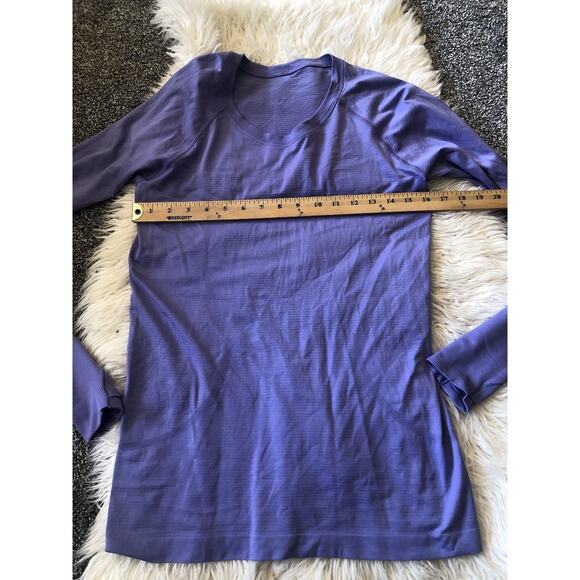 Lululemon Shirt Womens Size L? Long Sleeve Scuba Swiftly Tech Performance LL - Picture 3 of 6